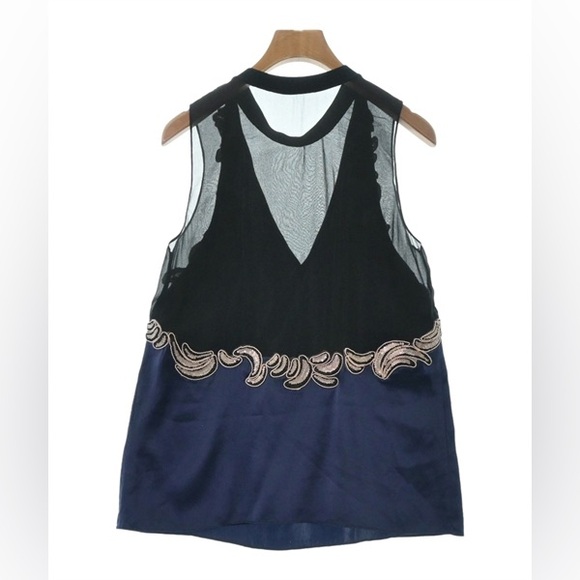 3.1 Phillip lim embroidered appliqué silk top size 4 - Picture 3 of 11